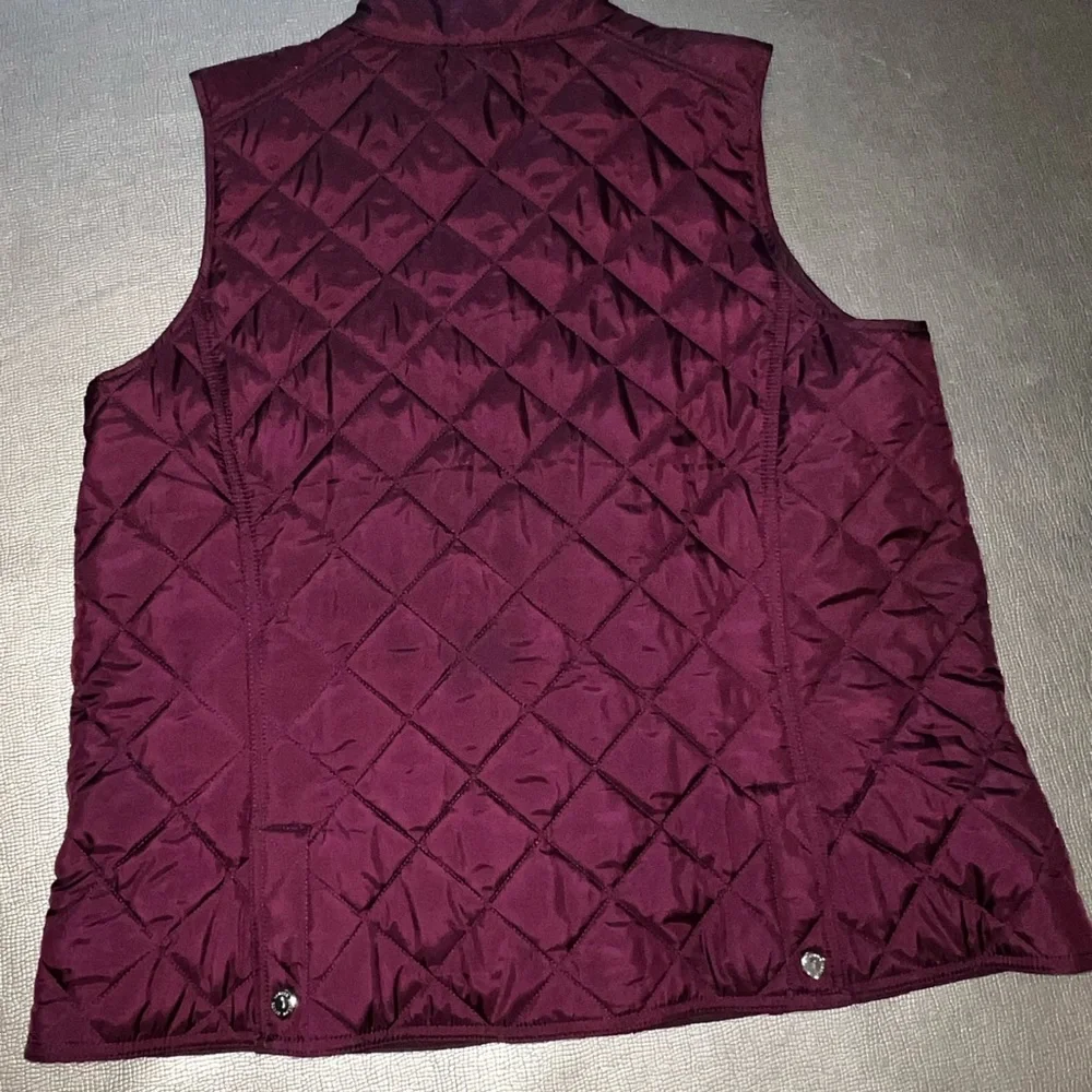 Lauren Ralph Lauren quilted zip up vest purple size XL - Picture 3 of 3
